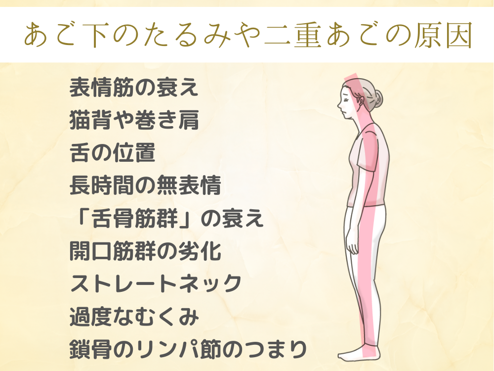 【緊急】顎(あご)のたるみがひどい!原因と即効性のある改善法を解説 | フォーシーズンズ美容皮膚科クリニック美容コラム