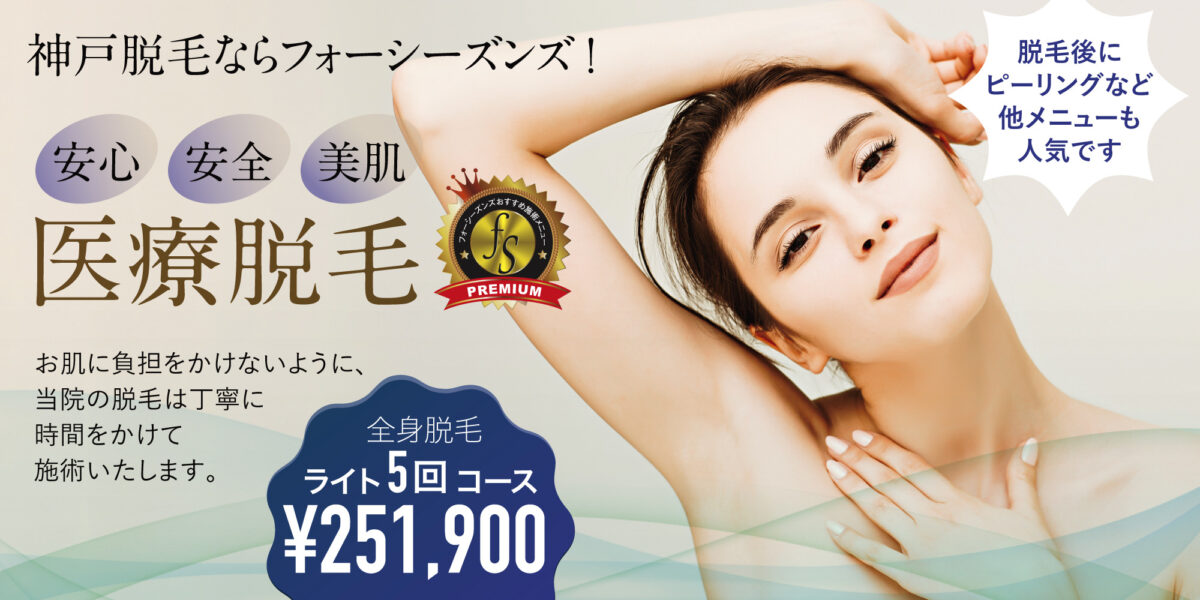 医療脱毛ページのキャッチバナー